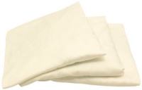 Naturepedic 3 Pack Organic Cotton Crib Fitted Sheet, Ivory