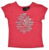 Baby Phat Girls Short-Sleeve W/Silver Sequin Design T-shirt (12/14, Honey Suckle)
