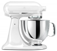 KitchenAid KSM150PSWW Artisan Series 5-Quart Mixer, White on White KitchenAid KSM150PSWW Artisan Series 5-Quart Mixer, White on White