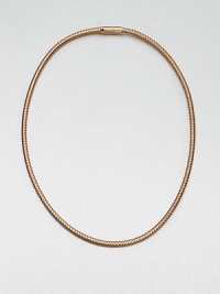 From the Primavera Collection. A intricately braided 18k rose gold design that is as modern as it is classic. 18k rose goldLength, about 16Push clasp closureMade in Italy From the Primavera Collection. A intricately braided 18k rose gold design that is as modern as it is classic. 18k rose goldLength, about 16Push clasp closureMade in Italy