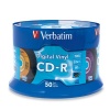Verbatim 94587 700 MB 52X Digital Vinyl CD-R - 50-Disc Spindle