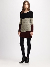 Make a stylish statement in this plush sweater dress with a modern, colorblocked pattern and invisible back zipper. RoundneckLong sleevesInvisible back zipperAbout 19 from natural waistAcrylicHand washImportedModel shown is 5'9½ (176cm) wearing US size Small. Make a stylish statement in this plush sweater dress with a modern, colorblocked pattern and invisible back zipper. RoundneckLong sleevesInvisible back zipperAbout 19 from natural waistAcrylicHand washImportedModel shown is 5'9½ (176cm) wearing US size Small.