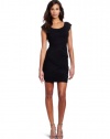 BCBGMAXAZRIA Women's Briana Mushroom Pleated Dress, Black, 4