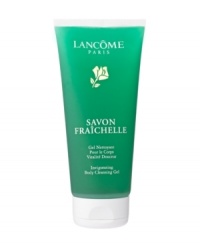 A rich-foaming gel that exhilarates your skin as it thoroughly cleanses your body. Enriched with Aloe Vera and Chamomile with Magnesium, Essential Fatty Acids and Pro Vitamin B5. Awakens and refreshes body skin; gives it new smoothness, suppleness and radiance. The Result: Leaves skin refreshed with a fresh, green floral scent. A rich-foaming gel that exhilarates your skin as it thoroughly cleanses your body. Enriched with Aloe Vera and Chamomile with Magnesium, Essential Fatty Acids and Pro Vitamin B5. Awakens and refreshes body skin; gives it new smoothness, suppleness and radiance. The Result: Leaves skin refreshed with a fresh, green floral scent.