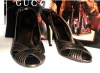 Brand New Without Box Gucci Golden Brozne Leather Fashion Formal High Heel Pumps Dress Shoes Us 7.5b