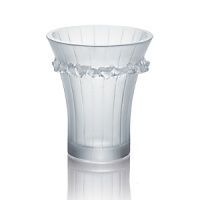 In 2010, to celebrate the 150th anniversary of René Lalique's birth in 1860, LALIQUE created the Hommage à René Lalique collection. In this collection, Lalique re-examines and reinterprets iconic glass creations of Rene Lalique. The visual for the Boulouris vase was imagined by Rene Lalique in 1933 and inspired by the sun-drenched, perfumescented city of Boulouris, located on the Cote d'Azur