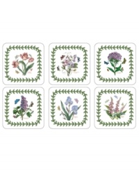 Portmeirion offers even more to love about the Botanic Garden pattern in casual, cork-backed coasters. Featuring six rich botanical motifs and true-to-life detail from the beloved dinnerware collection. Portmeirion offers even more to love about the Botanic Garden pattern in casual, cork-backed coasters. Featuring six rich botanical motifs and true-to-life detail from the beloved dinnerware collection.