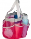 Honey-Can-Do SFT-02341 Quick Dry Shower Tote, 6-Pocket, Pink