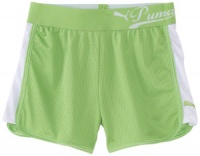 Puma - Kids Girls 7-16 Mesh Short, Green, Medium