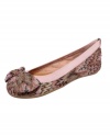 Pretty prints. The fun prints on the Pixie flats by Rebels shoes are topped off perfectly with the cutest oversized bow.