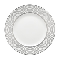 World-renowned fashion designer Monique Lhuillier collaborated with Waterford to create this fine bone china dinnerware collection. Drawing inspiration from the artful details that finish Lhuillier's brilliant couture bridal gowns, each piece in the assortment is decorated with polished platinum accents in a raised stitching design. World-renowned fashion designer Monique Lhuillier collaborated with Waterford to create this fine bone china dinnerware collection. Drawing inspiration from the artful details that finish Lhuillier's brilliant couture bridal gowns, each piece in the assortment is decorated with polished platinum accents in a raised stitching design.