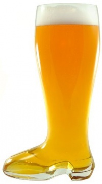 2 Liter Machine Pressed Glass Beer Boot - 67 oz. - Das Boot