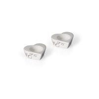 Mikasa Love Story Set of 2 Tealight Holders with Candles Mikasa Love Story Set of 2 Tealight Holders with Candles