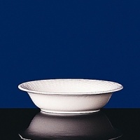 This eclectic service with its beautifully-detailed basket-style relief is an everyday white china for those who appreciate the unique. Bone china. This eclectic service with its beautifully-detailed basket-style relief is an everyday white china for those who appreciate the unique. Bone china.