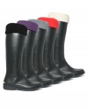 Betsey Johnson makes wet winter days a little brighter with these cozy fleece rain boot liners.