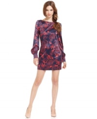 With a bold print, this RACHEL Rachel Roy shift dress is perfect for a chic desk-to-dinner look! With a bold print, this RACHEL Rachel Roy shift dress is perfect for a chic desk-to-dinner look!