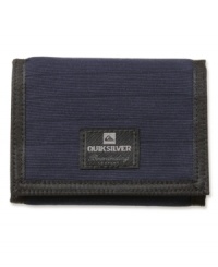 Keep your cards in style with these textured and corded wallet from Quiksilver. Keep your cards in style with these textured and corded wallet from Quiksilver.