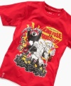 Your little monster will love the bright colors and cool graphics of this LRG tee shirt.