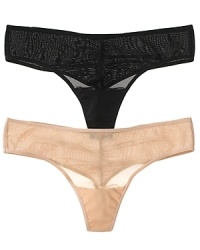 A mesh thong with ruching detail at back. Style #850139 A mesh thong with ruching detail at back. Style #850139