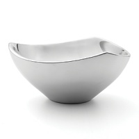 Fluid, unified shape with three soft corners. Refreshingly innovative, each Nambé piece is an achievement of precision, balance and function. Individual artists use Nambé, a superior metal alloy that retains heat and cold for ideal serving temperatures. Made in USA. Fluid, unified shape with three soft corners. Refreshingly innovative, each Nambé piece is an achievement of precision, balance and function. Individual artists use Nambé, a superior metal alloy that retains heat and cold for ideal serving temperatures. Made in USA.