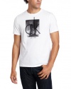 Calvin Klein Sportswear Men's Short Sleeve Crew Neck Print Tee, White, X-Large