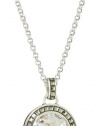 Judith Jack Color Pop Sterling Silver, Marcasite and Cubic Zirconia Disc Drop Pendant Necklace