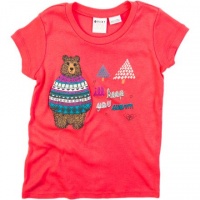 Roxy Cuddle Buddy T-Shirt - Short-Sleeve - Girls' Pink Coral, S(4) Roxy Cuddle Buddy T-Shirt - Short-Sleeve - Girls' Pink Coral, S(4)