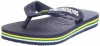 Havaianas Brasil Logo-Kids Flip Flop (Toddler/Little Kid),Navy Blue,31-32 BR (1-2 M US Little Kid)