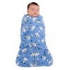 HALO Micro Fleece SleepSack Swaddle, Blue Pup Pals, Small