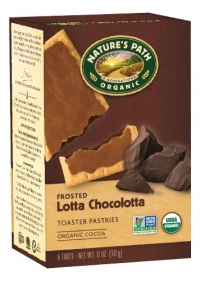 Nature's Path Organic Frosted Toaster Pastries, Lotta Chocolotta, 6-Count Boxes (Pack of 12)