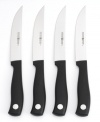 The meat-eater's must-have. Wusthof Silverpoint steak knives are crafted to deliver superb sharpness with blades stamped from a high-carbon, stain-resistant alloy, then laser-tested to exacting standards. Lifetime warranty.