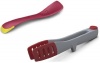 Joseph Joseph Uni-tool, 5-In-1 Utensil and Joseph Joseph Elevate Tongs, Light Grey & Red