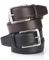Be more detail-oriented in your dress wardrobe with this leather belt from Lauren Ralph Lauren.