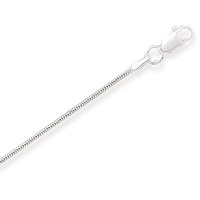 20 1mm Silver Plated Snake Chain Necklace - Italian Style High Polish 20 1mm Silver Plated Snake Chain Necklace - Italian Style High Polish