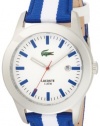 Lacoste Advantage White Dial Blue and White Strap Mens Watch 2010500