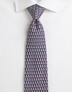 A handsome design woven with a hint of whimsy in fine Italian silk.SilkDry cleanMade in Italy