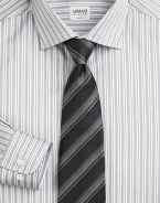 A sartorial standard in beautifully crafted, striped Italian silk. Silk Dry clean Made in Italy 