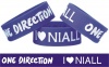 I Love Niall Horan One Direction Band One Inch Wristband