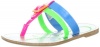 Jessica Simpson Nev 1/25 P Sandal (Toddler/Little Kid/Big Kid),Multi Fluora,4 M US Big Kid