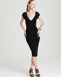 Donna Karan New York Dress - Cap Sleeve Ruched Donna Karan New York Dress - Cap Sleeve Ruched