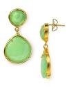 Candy-colored stones are playful pieces to add to your jewelry collection. Pop in Coralia Leet's chartreuse drop earrings for a fun style infusion.