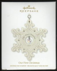2011 Our First Christmas Ceramic and Porcelain Hallmark Ornament - QXG4139 2011 Our First Christmas Ceramic and Porcelain Hallmark Ornament - QXG4139