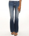 INC's most-beloved curvy fit bootcut jeans are back with a sassy addition: sequins sparkle on the back patch pockets!