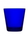 iittala Kartio Set of Two Glass Tumblers, Cobalt Blue, 7-Ounce Capacity