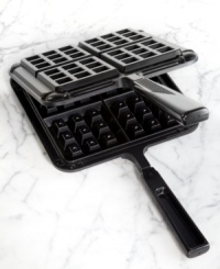 There's something about the original! Whip up thick, crisp Belgian waffles cooked to perfection with deep pockets ready for your downpour of toppings. The compact size is easy to store, easy to bring out for regular use and requires none of the messy clean-up that electric irons often bring your way. 10-year warranty. There's something about the original! Whip up thick, crisp Belgian waffles cooked to perfection with deep pockets ready for your downpour of toppings. The compact size is easy to store, easy to bring out for regular use and requires none of the messy clean-up that electric irons often bring your way. 10-year warranty.