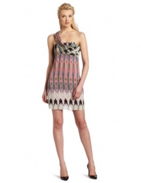 Nicole Miller Women's One Shoulder Print Dress Nicole Miller Women's One Shoulder Print Dress