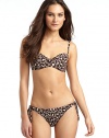 THE LOOKAllover leopard printPadded, underwire cupsAdjustable strapsBack claspTHE MATERIAL80% nylon/20% spandexFully linedCARE & ORIGINHand washMade in USAPlease note: Bikini bottom sold separately. 