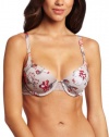 Calvin Klein Women's Seductive Comfort Customized Lift Bra With Lace, Etched Orchid Print, 36C