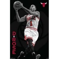 (22x34) Derrick Rose - Chicago Bulls Basketball Poster (22x34) Derrick Rose - Chicago Bulls Basketball Poster