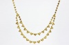 CHARTER CLUB Gold Tone Chain and Topaz Crystal Double Strand Infinity Necklace